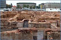 Paac Saski, ruiny paacu saskiego w Warszawie